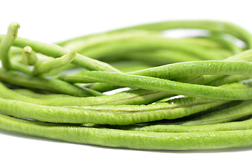 Image showing Bunch of fresh long bean