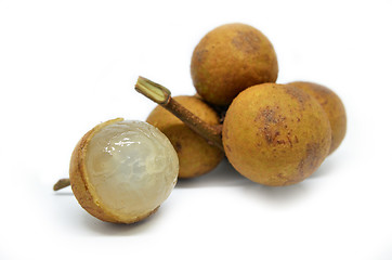 Image showing Longan on white background