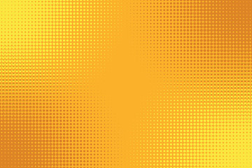 Image showing Golden yellow orange pop art background with halftone effect