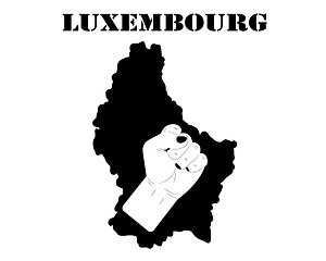 Image showing Symbol of  Luxembourg and map