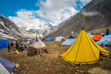 Image showing Valley of tents in Nepal