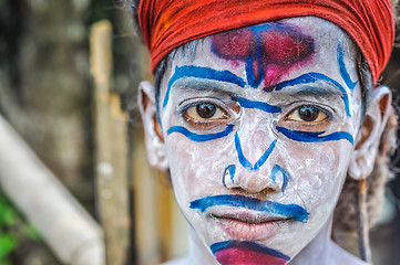 Image showing Big-eyed boy in Assam