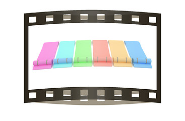 Image showing karemats. 3D illustration. The film strip