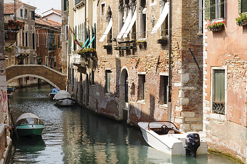 Image showing Canals of Venice, Veneto, Italy, Europe
