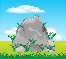 Image showing Stone on nature