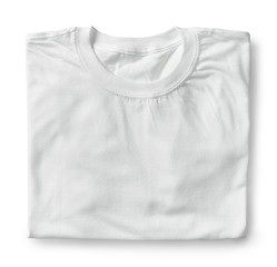 Image showing white folded cotton shirt