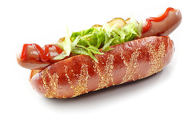 Image showing Hotdog on white background