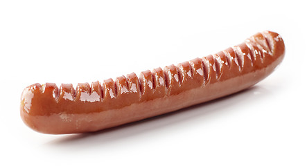 Image showing Grilled sausage on white background