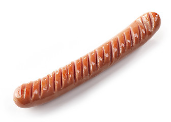 Image showing Grilled sausage on white background