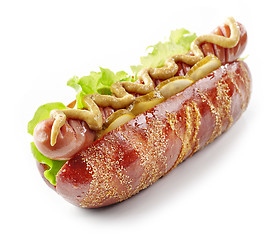 Image showing hot dog on white background
