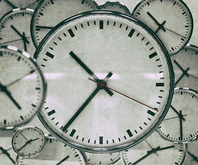 Image showing Clock Background Abstract