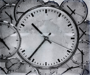 Image showing Clock Background Abstract