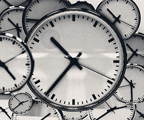 Image showing Clock Background Abstract