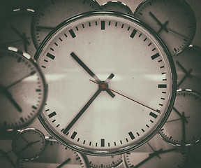 Image showing Clock Background Abstract