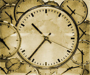 Image showing Clock Background Abstract