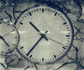 Image showing Clock Background Abstract