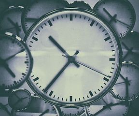 Image showing Clock Background Abstract