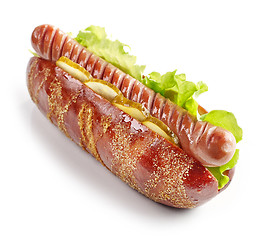 Image showing hot dog on white background