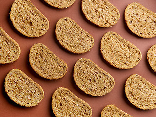 Image showing pattern of sliced bread