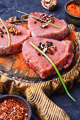 Image showing Raw meat steak