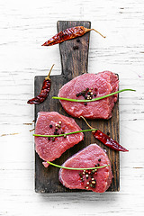 Image showing Raw meat beef