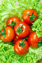 Image showing Fresh salad with tomatoes