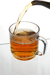 Image showing Transparent cup of tea