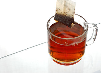 Image showing Transparent cup of tea