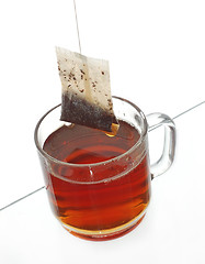 Image showing Transparent cup of tea