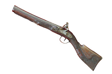 Image showing old isolated beautiful shotgun