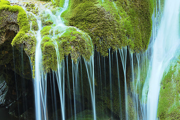 Image showing detail of beautiful waterfall
