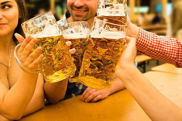 Image showing Couples having fun at the Oktoberfest