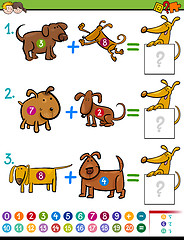 Image showing addition educational activity for kids