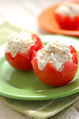 Image showing Tomatoes Stuffed with Feta