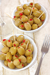 Image showing Olives, close-up