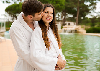 Image showing Young couple enjoying vacations