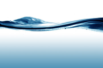 Image showing Blue water wave