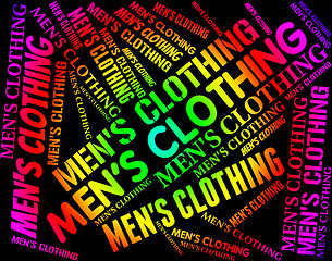 Image showing Mens Clothing Indicates Male Man And Mans