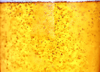 Image showing Glass of beer close-up