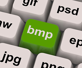 Image showing Bmp Key Shows Bitmap Format For Images