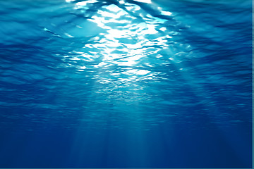 Image showing An underwater scene
