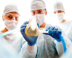 Image showing Photo of surgeon with mask