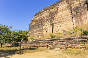 Image showing Mingun Pahtodawgyi Temple in Mandalay