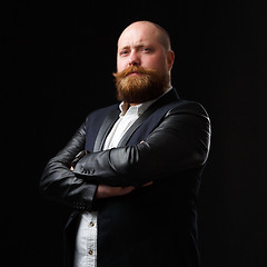 Image showing Stately man with ginger beard