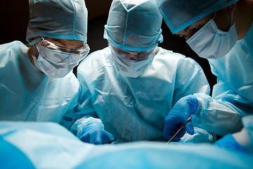 Image showing Team of doctors for surgery