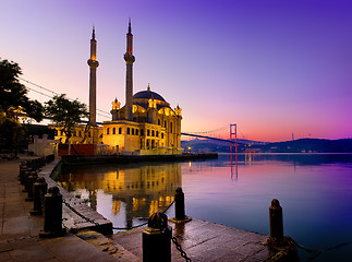 Image showing Ortakoy Mosque in Istanbul