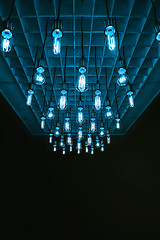 Image showing Retro lamp background