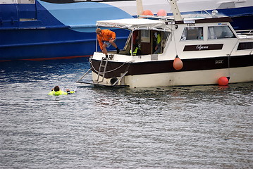 Image showing Man overboard