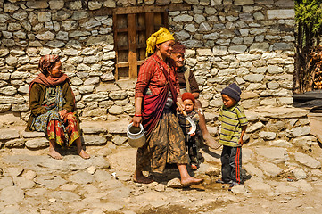 Image showing Family in Nepal