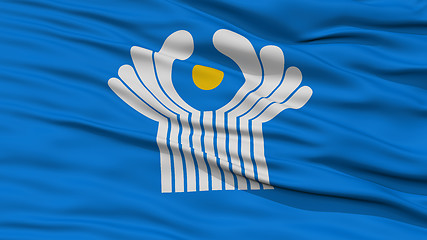 Image showing Closeup CIS Flag